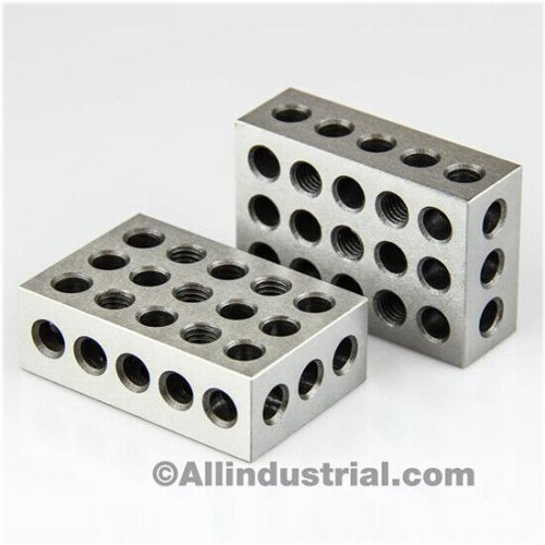 Ultra Precision Machinist Blocks with 23 Holes