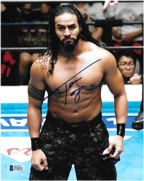 Autographed Tama Tonga 8x10 Photo with BAS COA