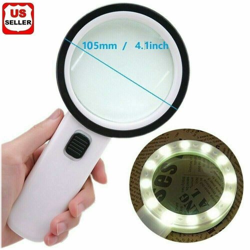 BrilliantView LED Magnifying Glass with 30X Magnification