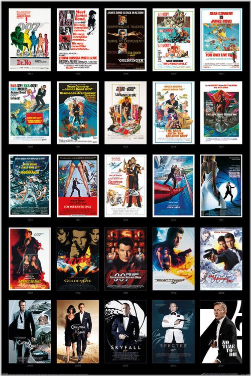 007 Movie Poster Montage Collection