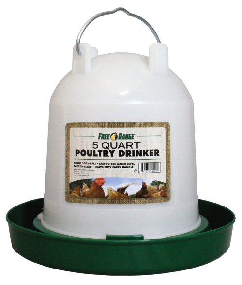 Twist-Lock 5-Quart Plastic Chicken Waterer by MannaPro