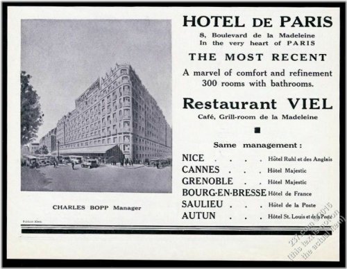 Vintage Parisian Charm Print Ad