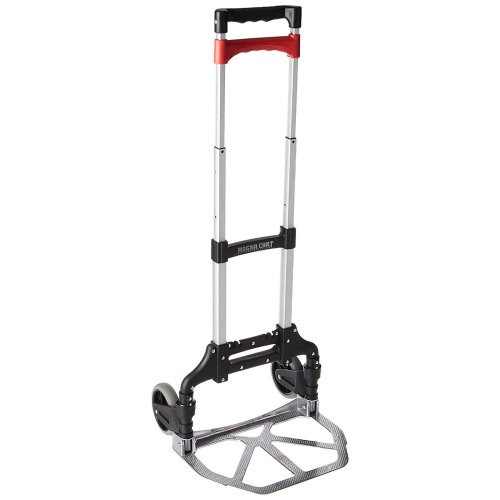 AluFold 150 - Portable and Stylish Hand Truck in Black/Red