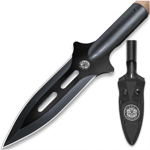 Colombian Warrior Spearhead with Nylon Sheath and SK5 High Carbon Steel Blade