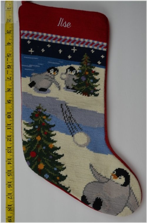 Winter Wonderland Needlepoint Stocking by Lands End