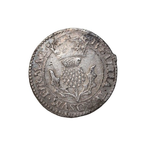 Charles I Silver Twenty Pence Briot Issue from Scotland (1625-1649)