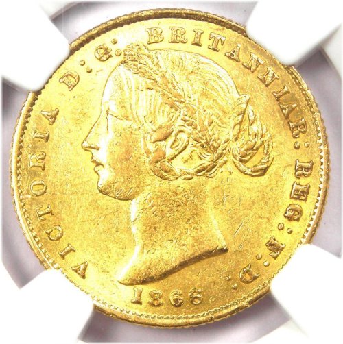 Australian Victoria Gold Sovereign Coin - NGC Uncirculated Detail