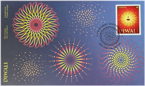 Diwali 2022 Calgary Alberta Official First Day Cover