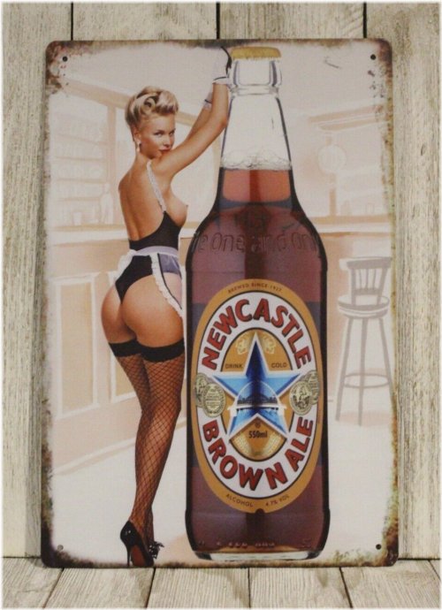 Vintage Pinup Pub Sign