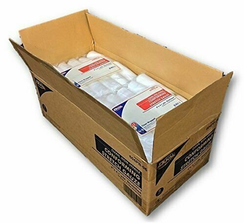 Dukal Stretch Gauze Wrap - 96 Rolls, 4"x4.1yds