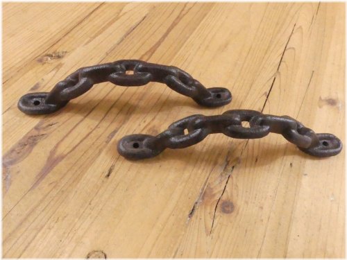 Rustic Iron Chain Door Pulls