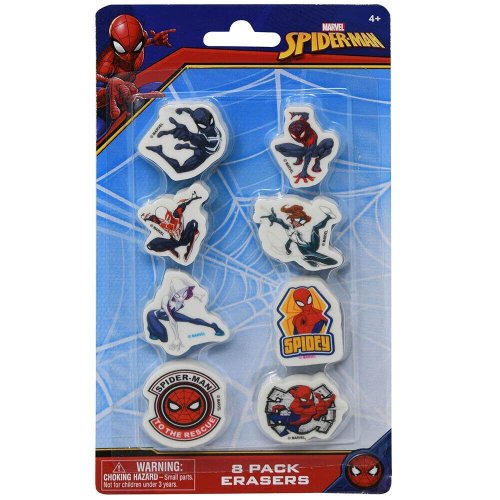 Spiderman Eraser Pack