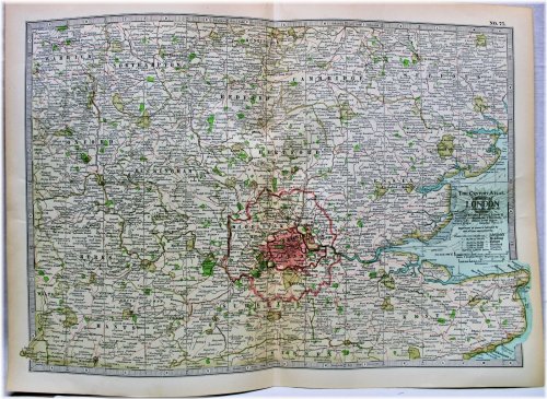 London 1911 Atlas Plate