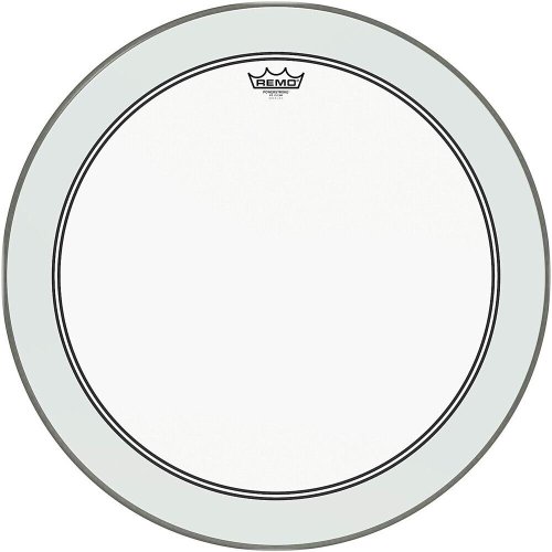 Clear Impact Bass Drum Head with Remo Powerstroke Technology - 24 inch