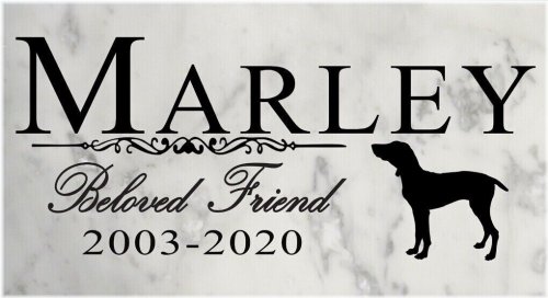 Pawprints of Love: Personalized Outdoor Stone Marker for Your Beloved Dog