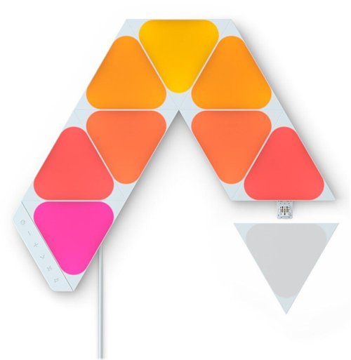 Triangular Multicolor Light Panels - 9 Pack