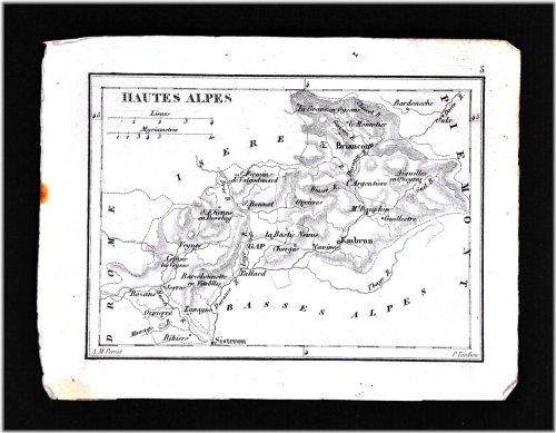 Perrot Tardieu Hautes Alpes Gap Embrun Briancon Map