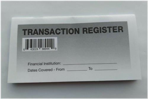 Transaction Tracker and Calendar for Checkbook and Bank Records