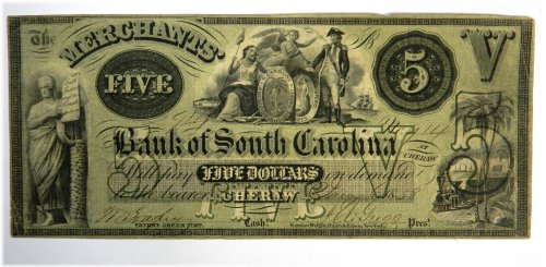 Cheraw Relic $5 Note