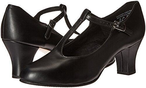 Capezio Jr. Footlight T-Strap Black