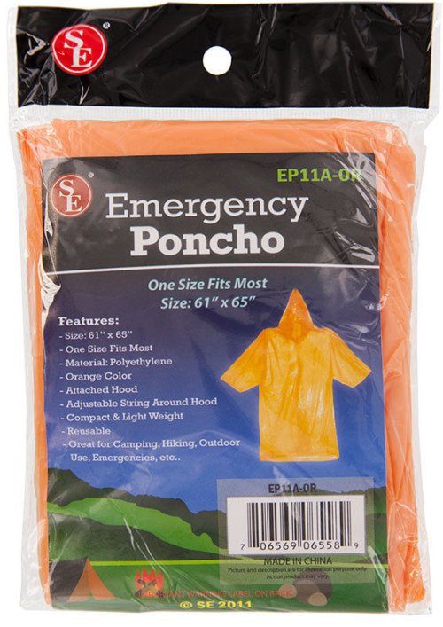 Emergency Rain Poncho Duo