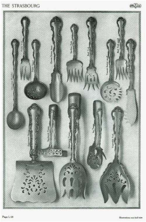 Silverware Catalog: Gorham Strasbourg 1910 Reprint