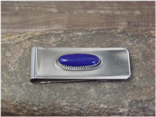 Southwestern Lapis Silver Hair Clip