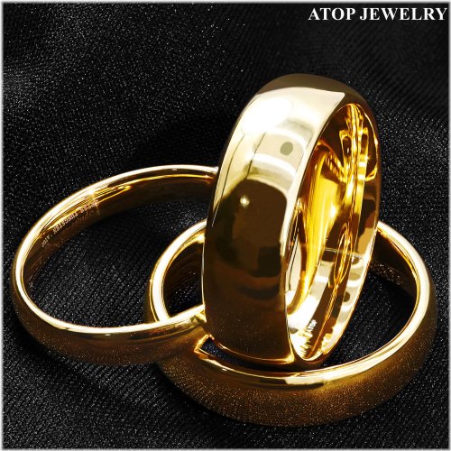 Golden Tungsten Ring for Him