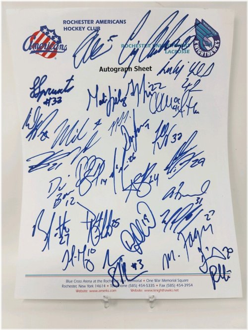 Amerks Autograph Collection