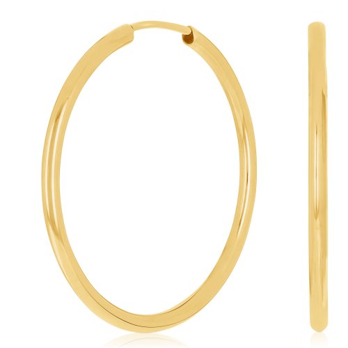 Golden Sunbeam Hoop Earrings