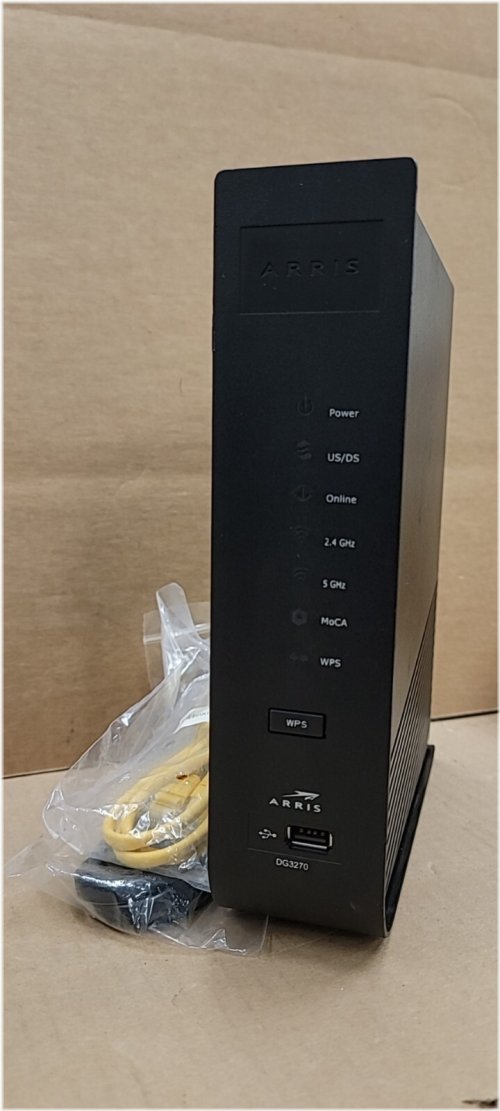 ARRIS DG3270A DOCSIS 3.0 Cable Modem Dual Band Wi-Fi 2.4 And 5 GHZ- TESTED WORKS
