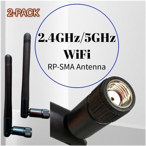 SignalMax RP-SMA WiFi Antenna Duo for Enhanced Wireless Coverage