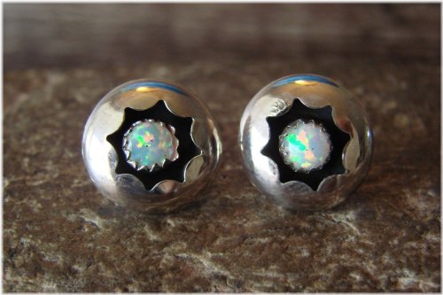 Opal Shadowbox Post Earrings