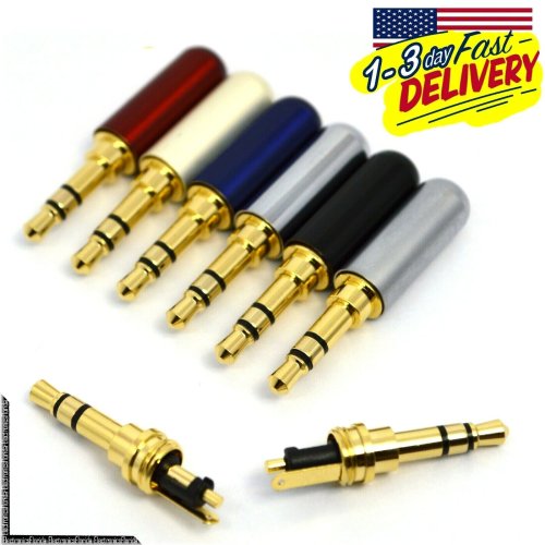 Metal Audio Soldering Jack Plug Set