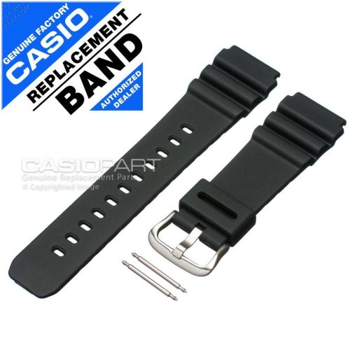 Black Resin Replacement Watch Band for Casio Watches