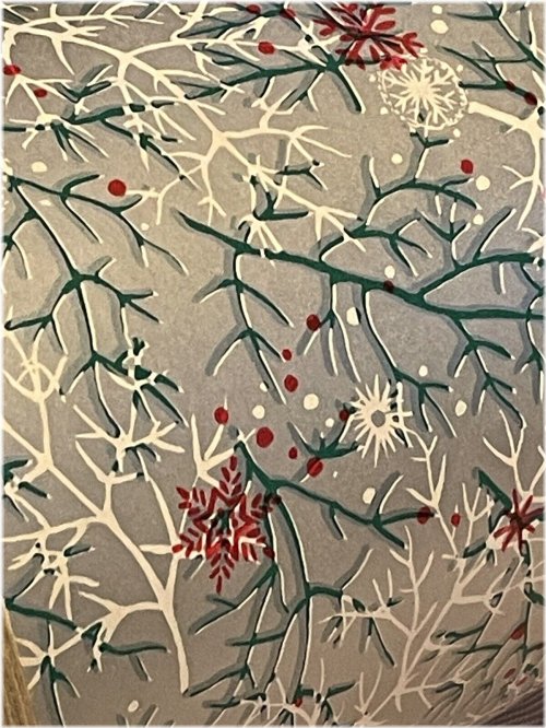 Frosty Branches Vintage Gift Wrap