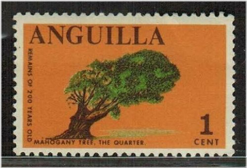 Mahogany Tree 1 Cent Orange 1967 MNH Stamp