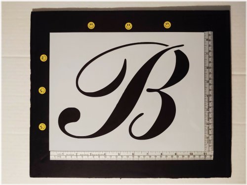 Scripted Elegance Stencil Set