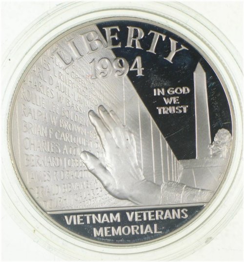 Honoring the Sacrifice: 1994 Proof Vietnam War Memorial Silver Dollar