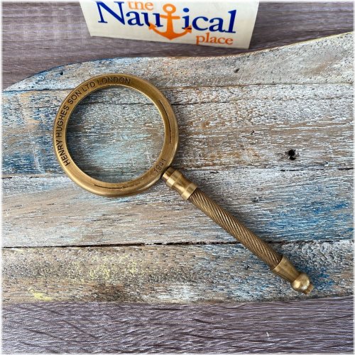 Antique Brass Handheld Magnifying Glass