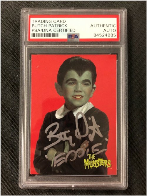 Eddie's Signature Portrait on 1996 Dart Card