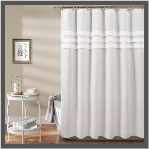Whispering White Tassel Curtain