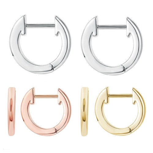 Silver Hug Hoops