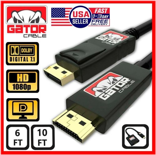 Audio-Visual Link Cable - 1080P 60Hz Connectivity Solution for PC and HDTV