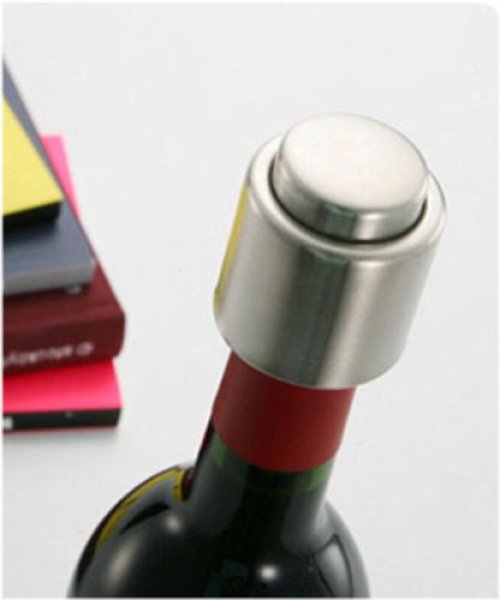 Vacuum-Sealed Wine Stopper Cap - Stainless Steel