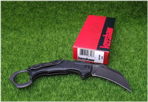 Black Karambit Folding Knife by Kershaw - Model 2064