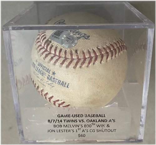 Jaso vs. Pino Game-Used MLB Baseball