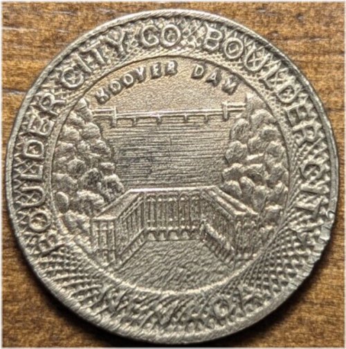 Hoover Dam Pictorial Scrip Token