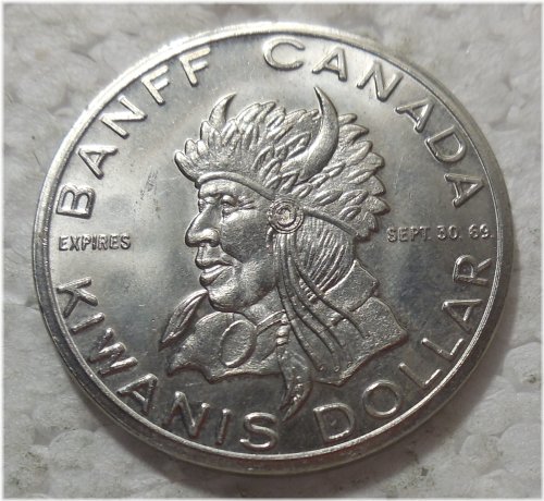 Banff Kiwanis Indian Days Dollar (1969)