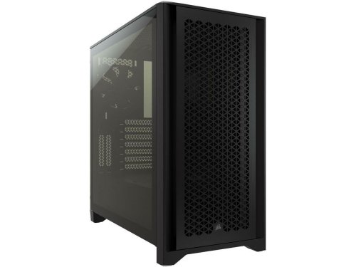 Tempered Airflow ATX Case - Black Steel & Plastic